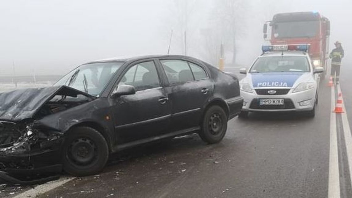 Lubelskie: Karambol na drodze krajowej. Zderzyło się siedem pojazdów