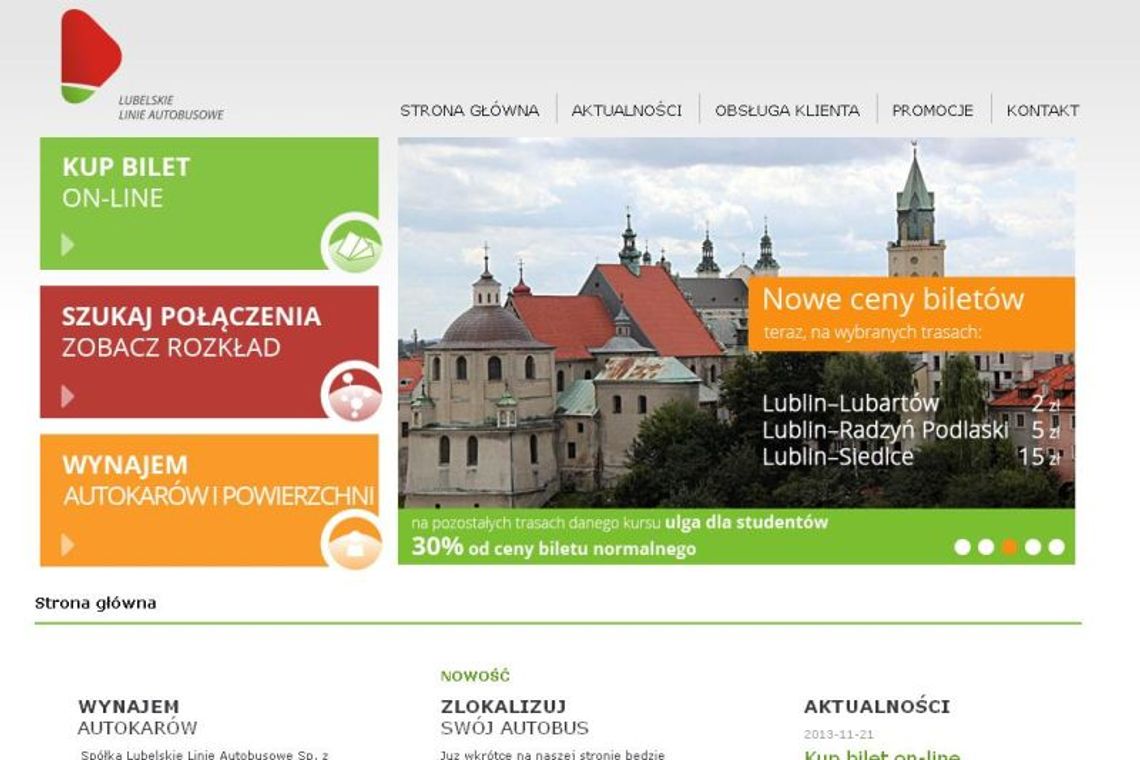 Lubelskie Linie Autobusowe z nową stroną internetową Lubelskie Linie Autobusowe z nową stroną internetową