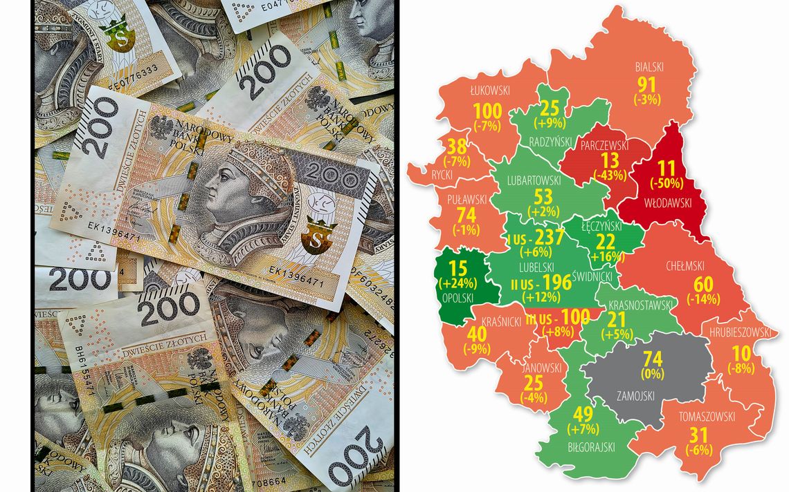 Lubelskie na gospodarczym hamulcu? Spadła liczba milionerów
