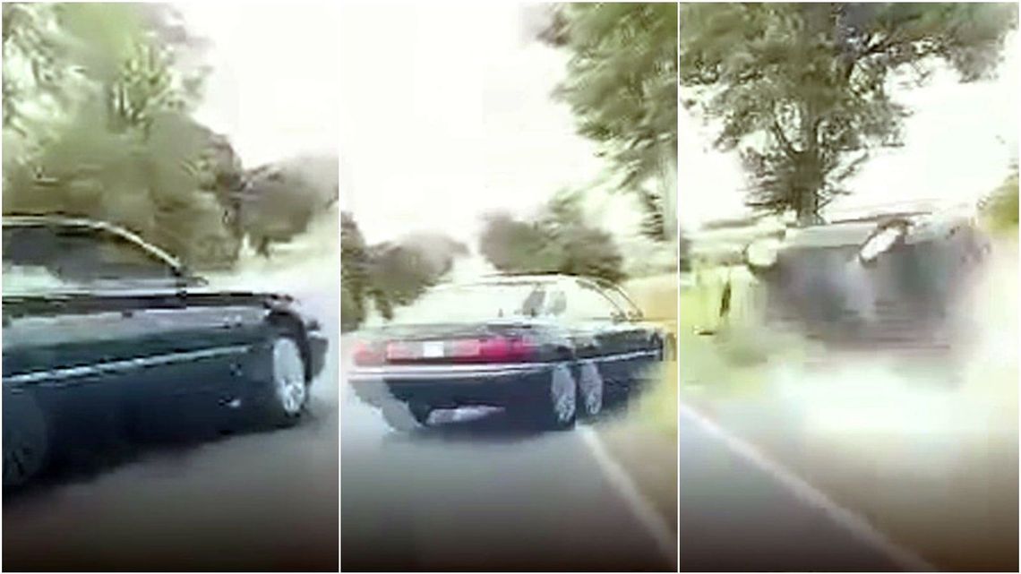 Lubelskie: Najpierw wyprzedzanie, po chwili dachowanie. Wszystko zarejestrowała kamera