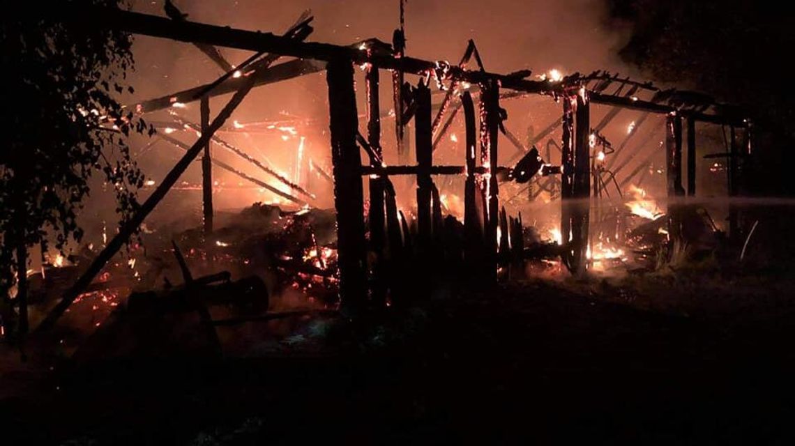 Lubelskie: Od pioruna spaliła się stodoła  