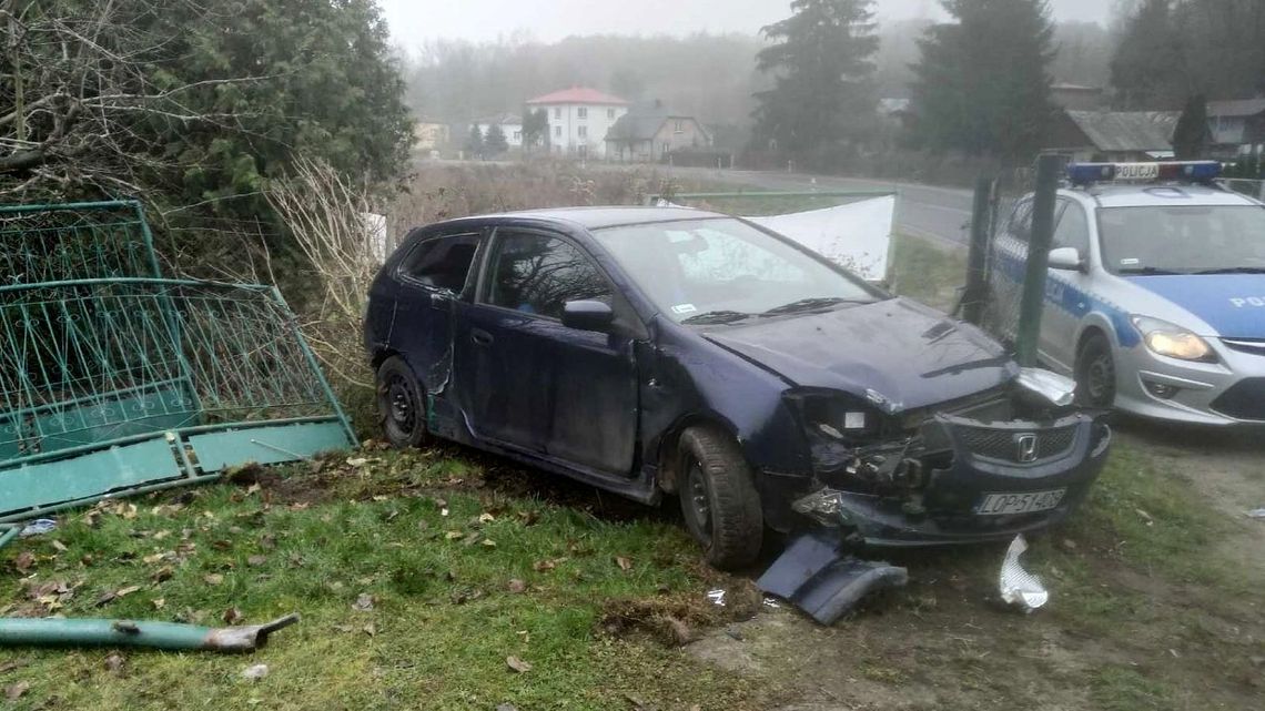 Lubelskie: Podróż 24-latki zakończona na ogrodzeniu Lubelskie: Podróż 24-latki zakończona na ogrodzeniu