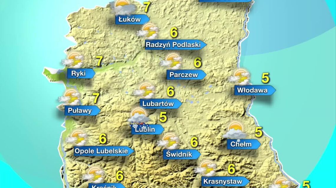 Lubelskie. Pogoda na 23 marca. Trochę śniegu spadnie