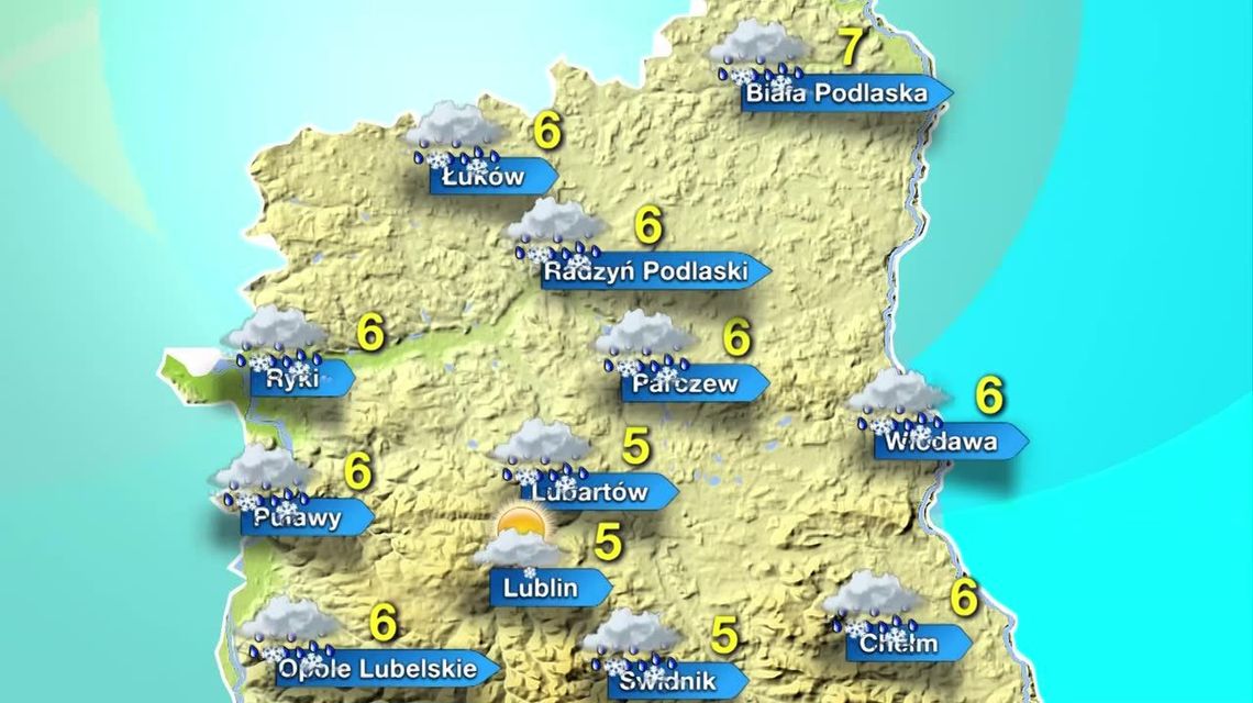 Lubelskie. Pogoda na 8 kwietnia. Śnieg, deszcz i jeszcze raz śnieg