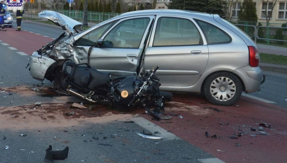 Lubelskie: Przez kilka godzin walczyli o życie motocyklisty. Mężczyzna zmarł w szpitalu