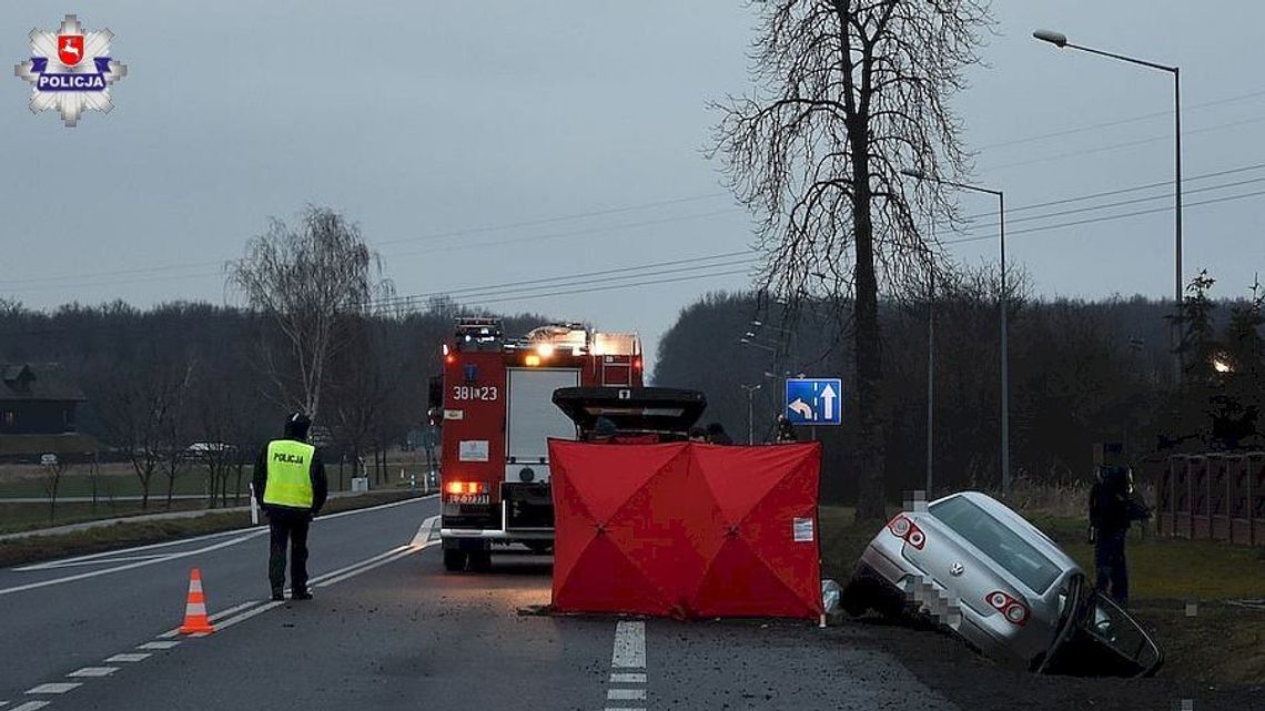 Lubelskie: Śmiertelne wypadki na drogach. Zginęły trzy osoby, cztery są ranne