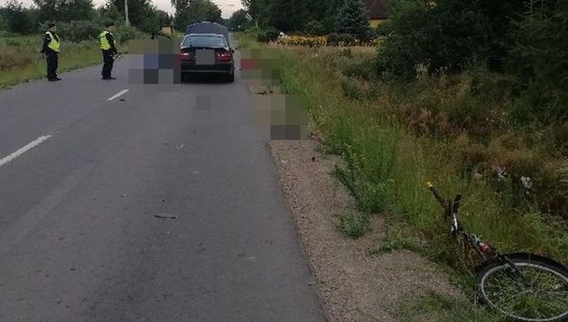 Lubelskie: Śmiertelny wypadek na drodze. Nie żyje rowerzysta