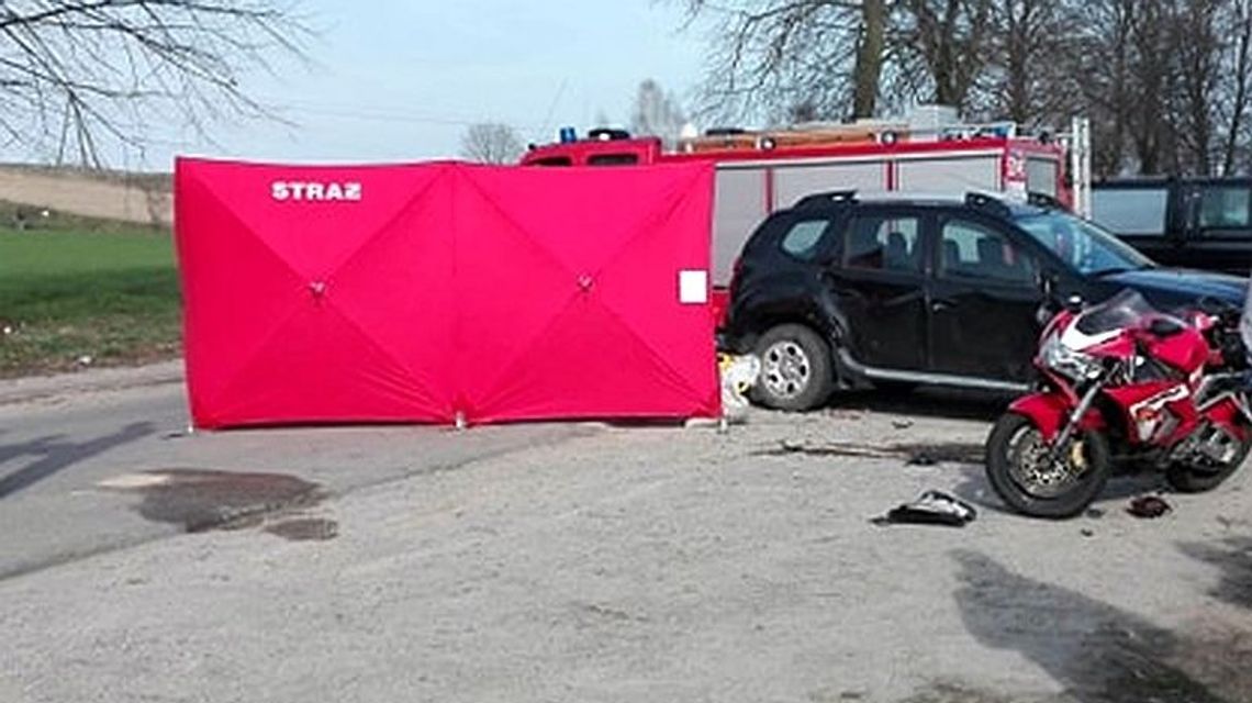 Lubelskie: Śmiertelny wypadek. Nie żyje motocyklista, który zderzył się z samochodem