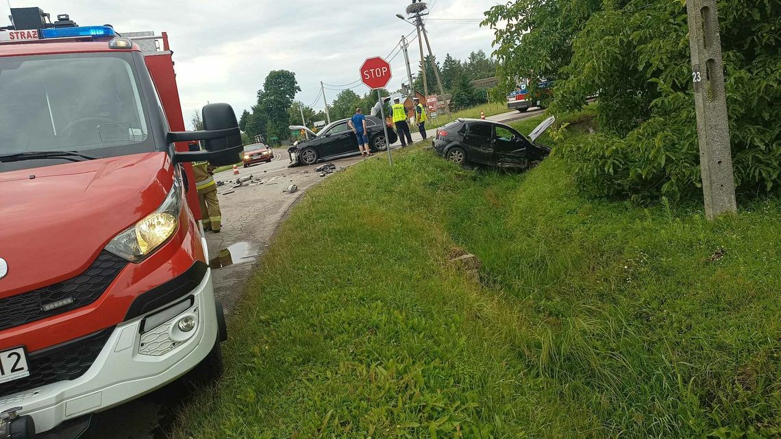 Lubelskie: Stłuczka na skrzyżowaniu. Bo jeden drugiemu pierwszeństwa nie ustąpił