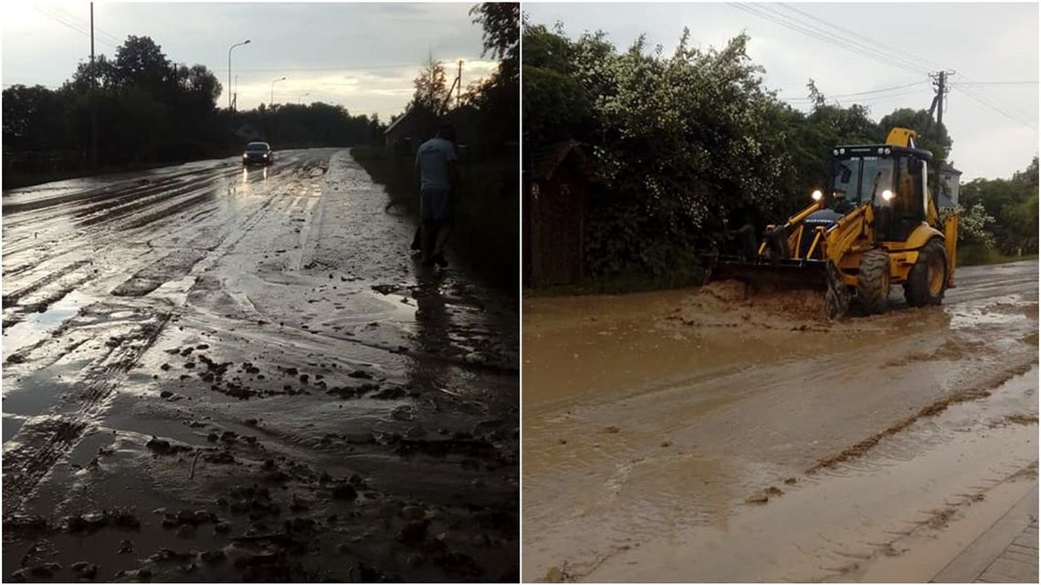 Lubelskie: Tak wygląda droga wojewódzka po burzy [zdjęcia]