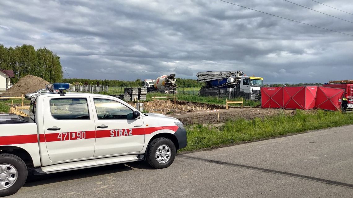 Lubelskie. Tragedia na budowie podczas wylewania betonu