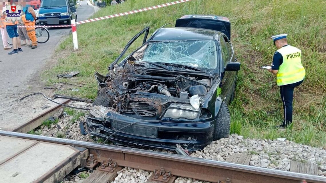 Lubelskie. Wjechali w pociąg i uciekli z miejsca zdarzenia. Mieli powód