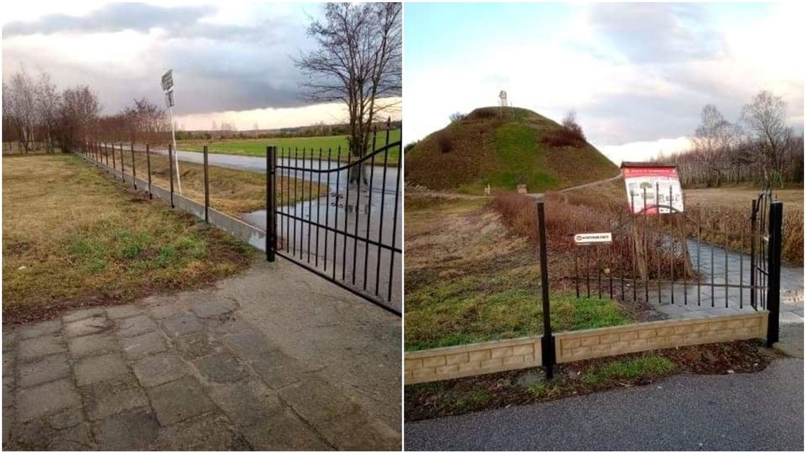 Lubelskie: Złodzieje ukradli metalowe przęsła przy kopcu Henryka Sienkiewicza