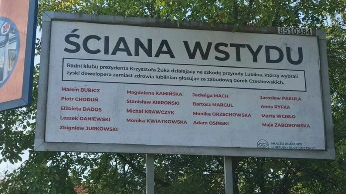 Lublin. Aktywiści grożą radnym wpisaniem na "ścianę wstydu"