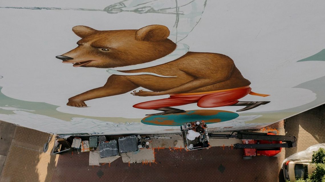 Lublin: Antywojenny mural już prawie gotowy