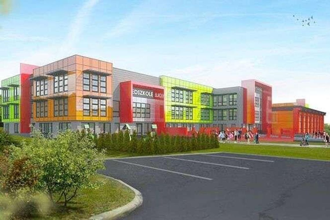 Lublin: Barwna elewacja szkoły budzi kontrowersje. "Proszę o zmianę kolorystyki"