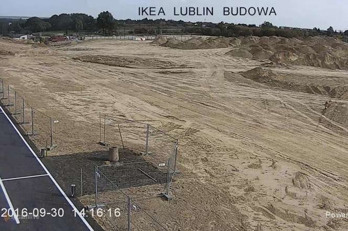 Lublin: Budowa centrum IKEA na żywo w internecie