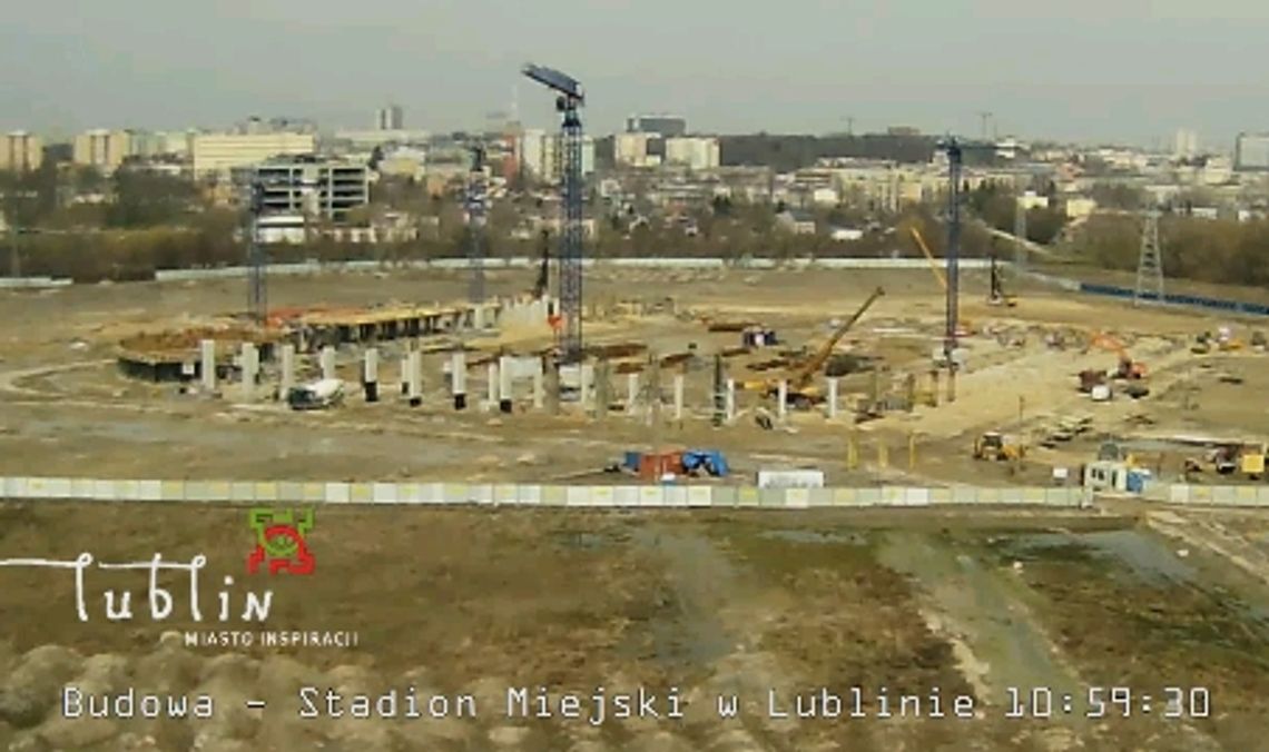 Lublin: Budowa stadionu na żywo w internecie Lublin: Budowa stadionu na żywo w internecie