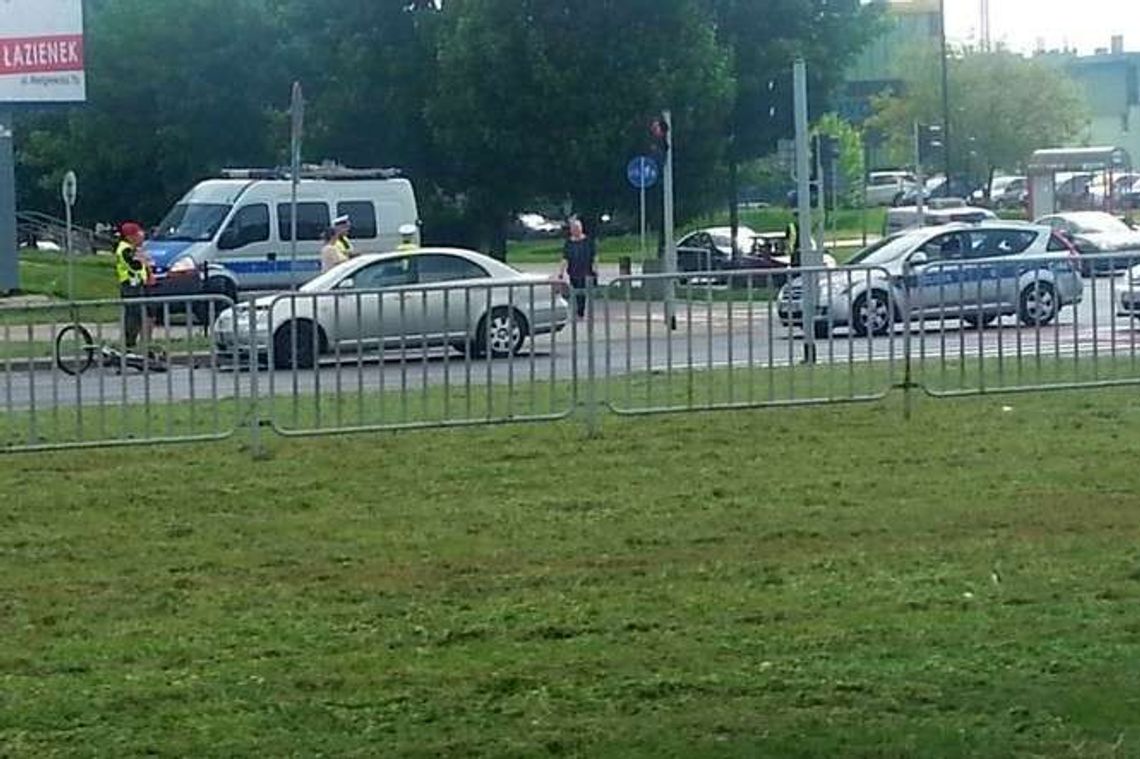 Lublin: Kobieta potrąciła rowerzystę. Utrudnienia na ul. Choiny