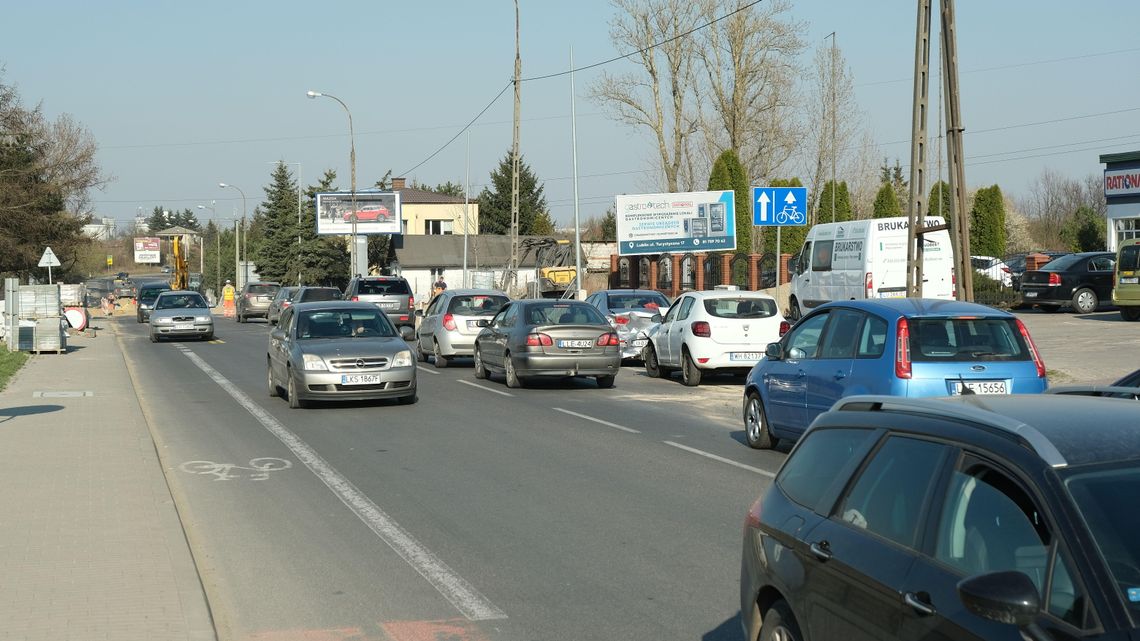 Lublin: Korki na ul. Turystycznej. Przed świętami ruch powinien być nieco łatwiejszy