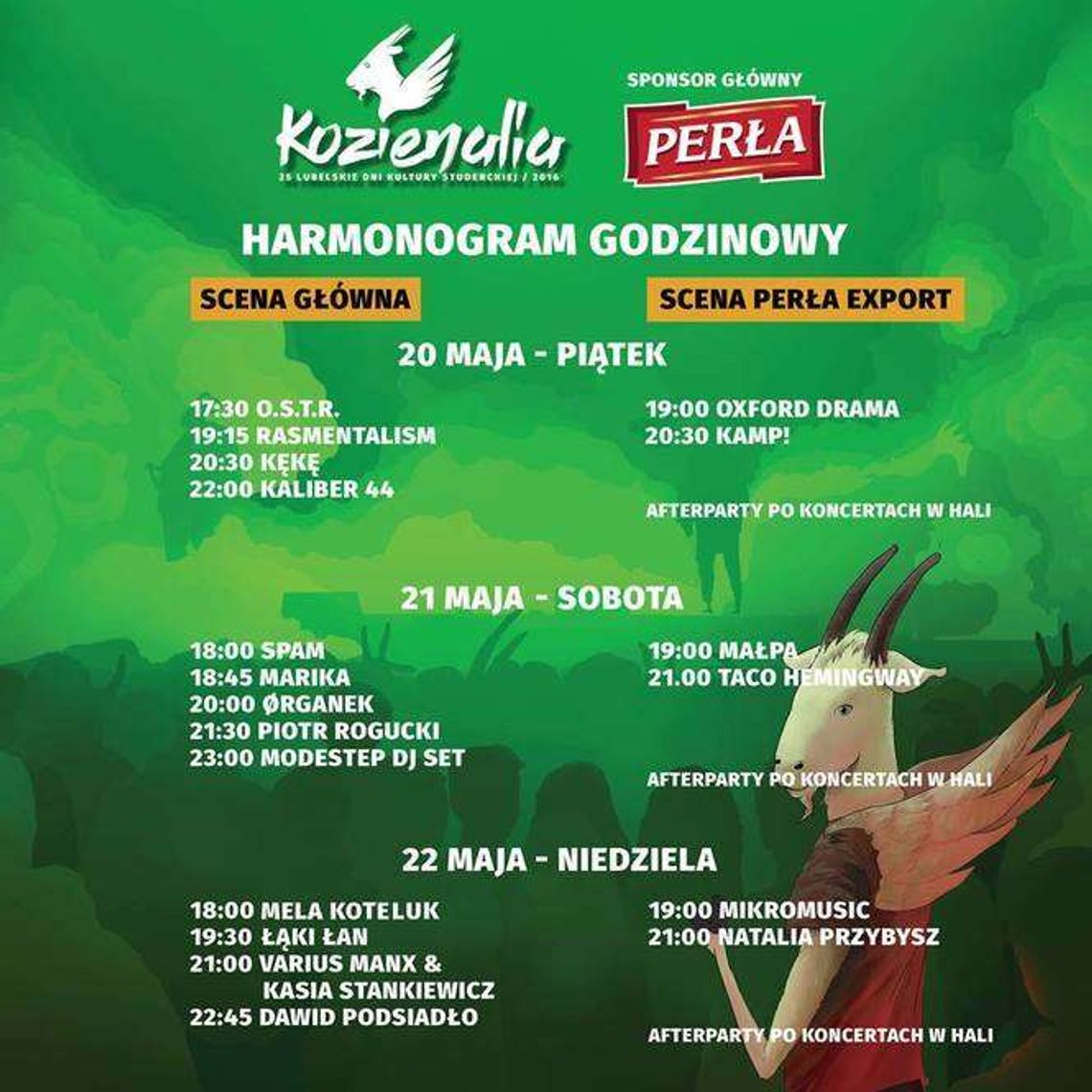 Lublin: Kozienalia 2016 od dziś! Program godzinowy koncertów