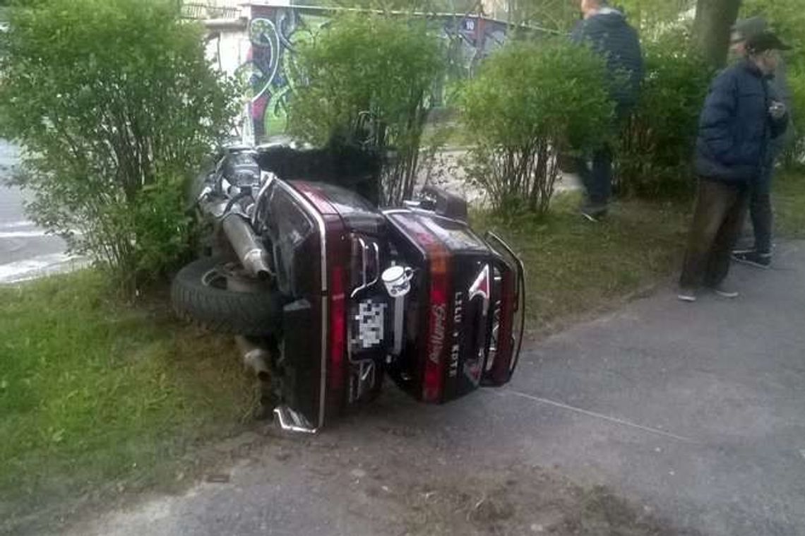 Lublin: Motocyklista wywrócił się na wybojach, trafił do szpitala