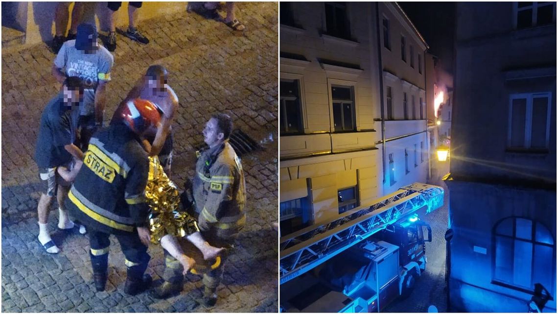 Lublin: Nocny pożar na Starym Mieście. Lokatorkę uratowali sąsiedzi