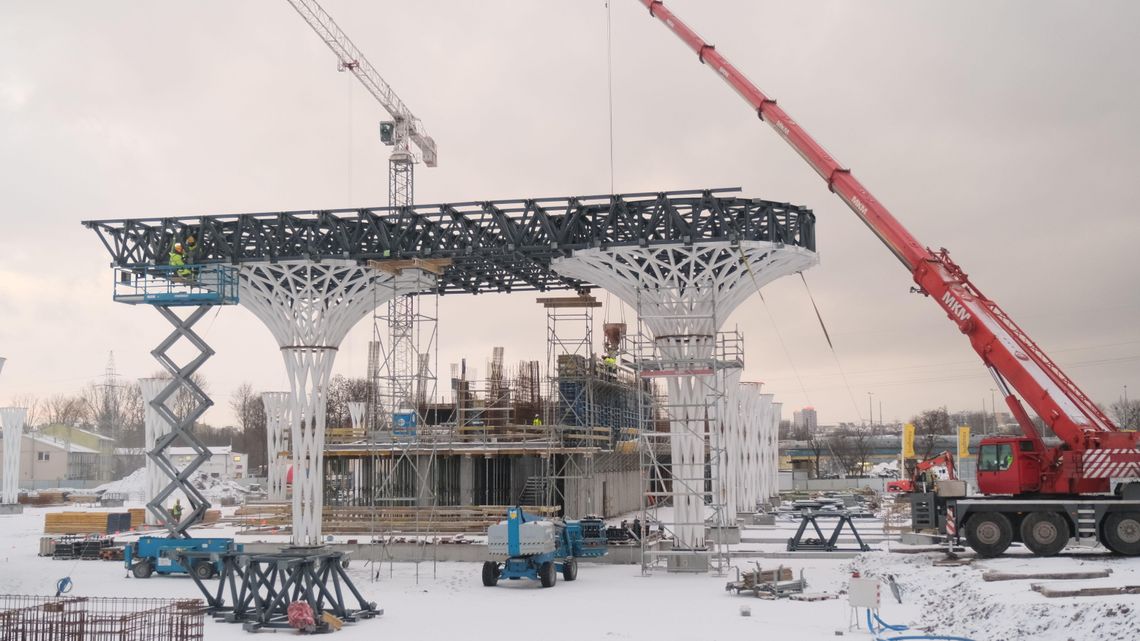 Lublin: Nowe widoki na budowie Dworca Metropolitalnego