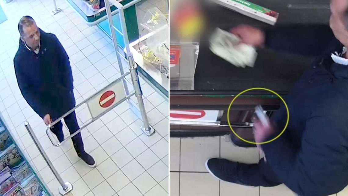 Lublin: Oszukał kasjerkę w sklepie podczas wymiany banknotów [wideo]
