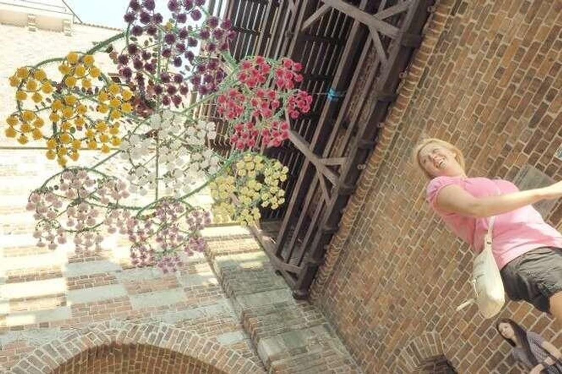 Lublin: Pająk zawisł na Bramie Krakowskiej