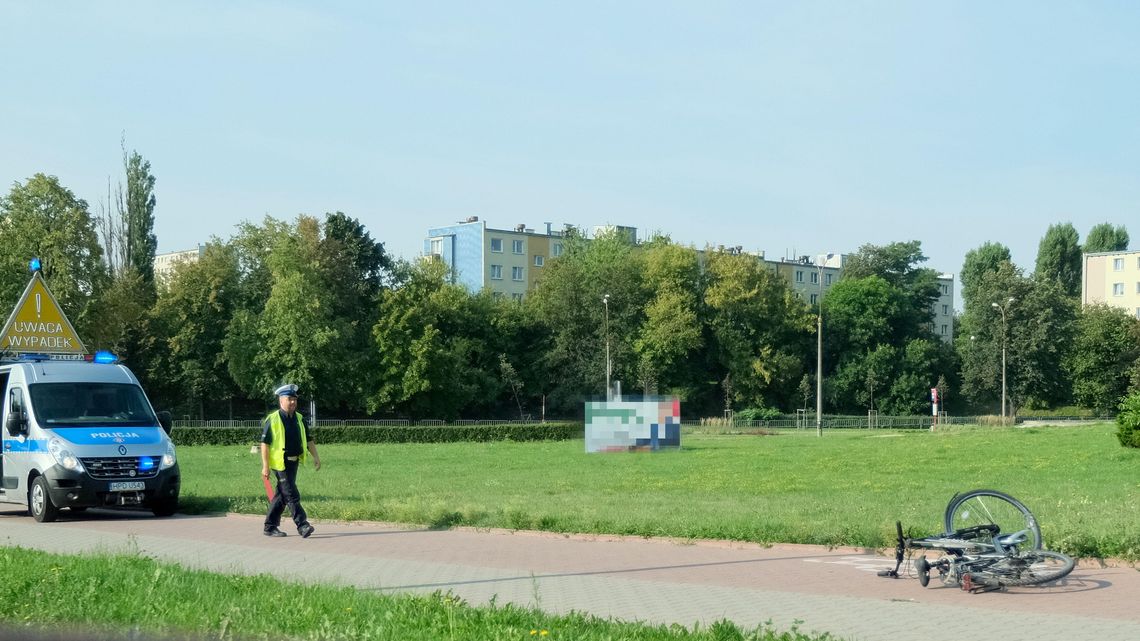 Lublin: Po 7 rano był w takim stanie, że wpadł pod rower. Rowerzystka w szpitalu