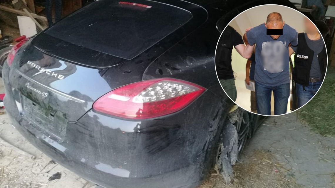 Lublin: Poszedł do znajomych, ktoś ukradł mu porsche. Auto niszczało w stodole