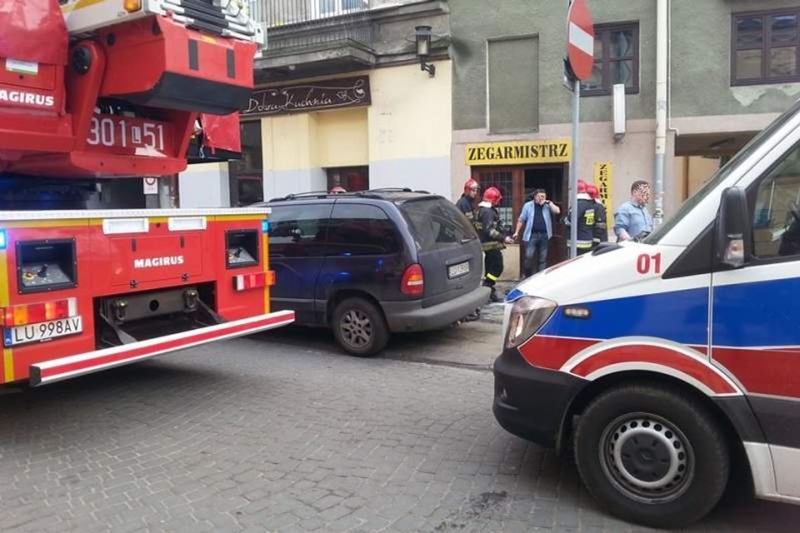 Lublin: Pożar u zegarmistrza przy ul. Zielonej Lublin: Pożar u zegarmistrza przy ul. Zielonej