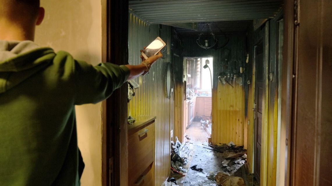 Lublin: Pożar w mieszkaniu na Kalinie [zdjęcia]