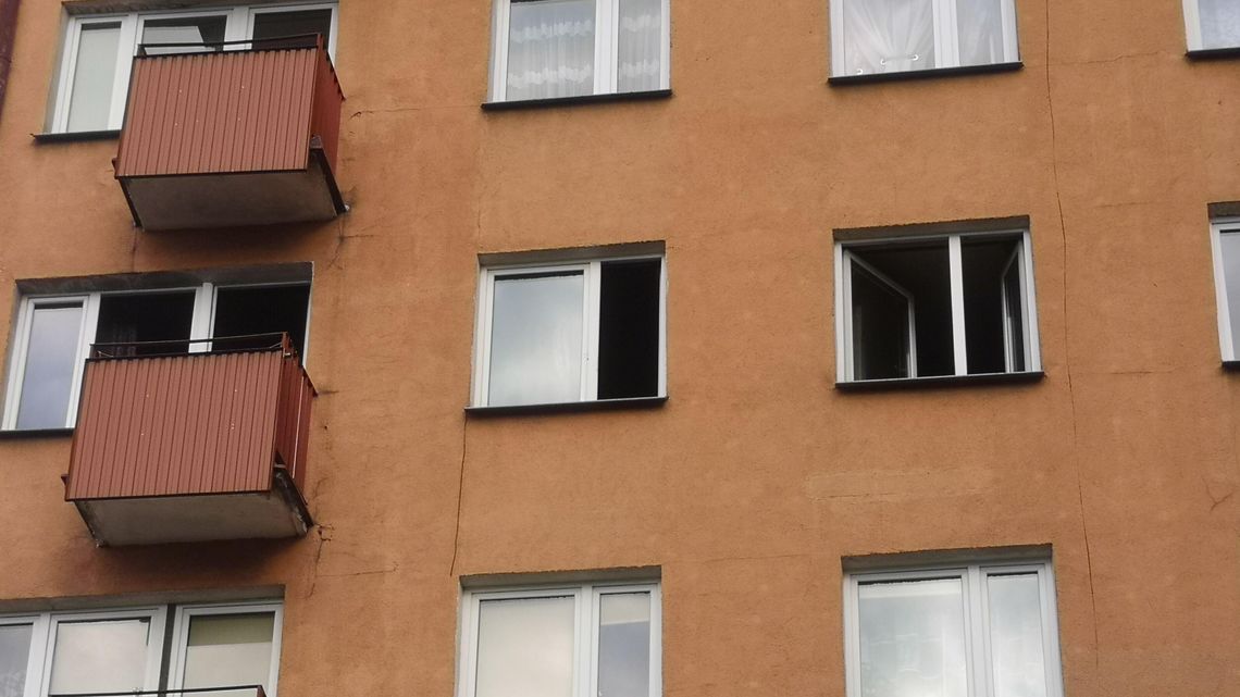 Lublin: Pożar w wieżowcu przy Niepodległości [zdjęcia]