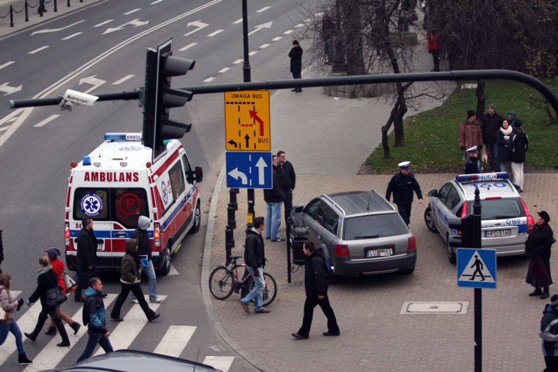 Lublin: Rowerzystka potrącona na pasach dla pieszych Lublin: Rowerzystka potrącona na pasach dla pieszych