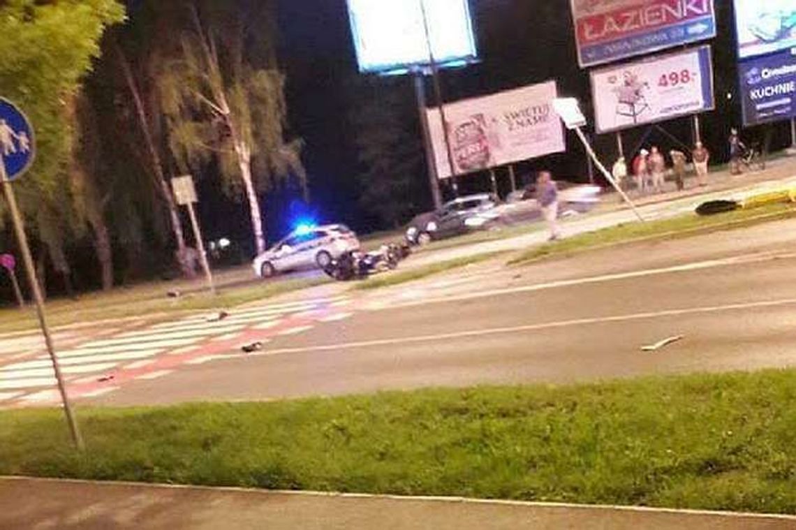 Lublin: Samochód zderzył się z motocyklem