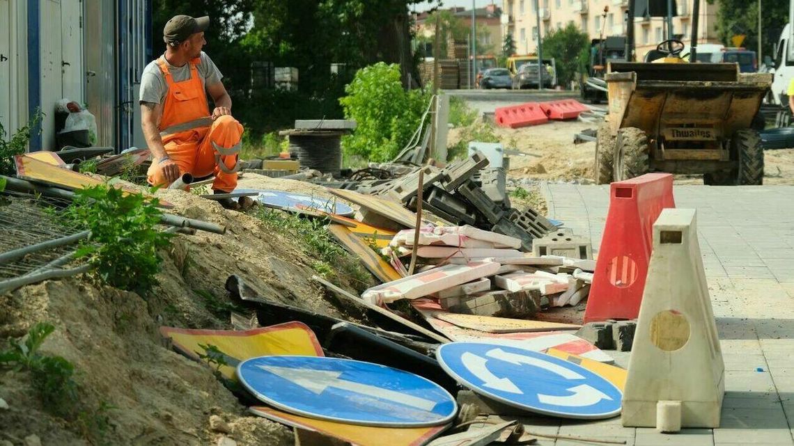 Lublin. Slalomem wśród drogowców. Rano inaczej, wieczorem inaczej