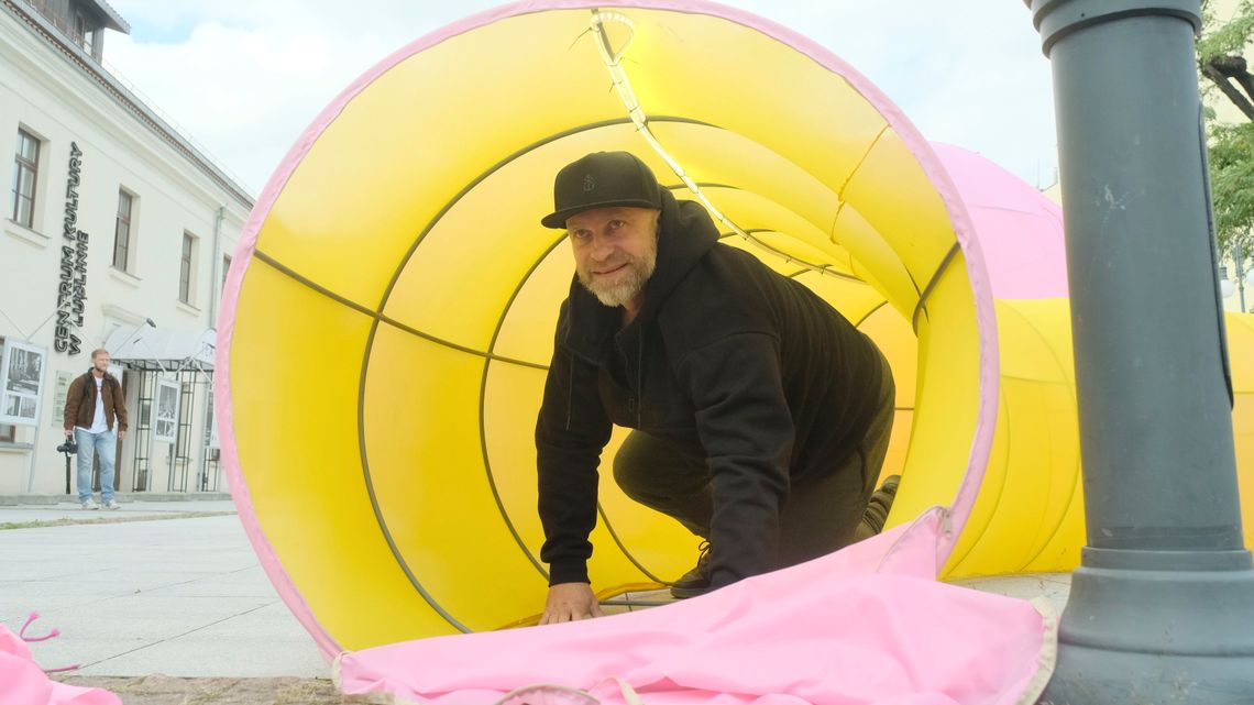 Lublin. W nocy zaatakowali instalację białoruskiego artysty Lublin. W nocy zaatakowali instalację białoruskiego artysty