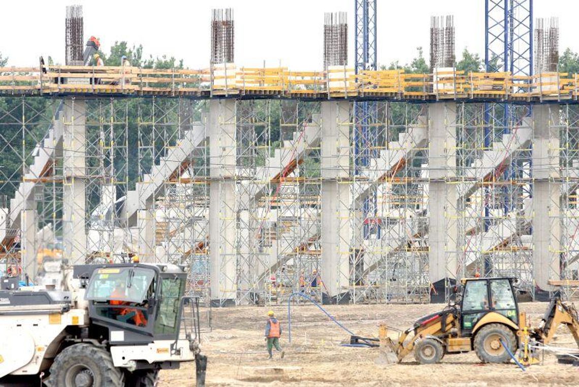 Lublin: Widać już szkielet stadionu Lublin: Widać już szkielet stadionu