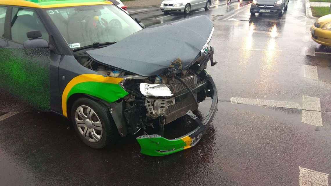 Lublin: Zderzył się z samochodem nauki jazdy, nie miał uprawnień do kierowania