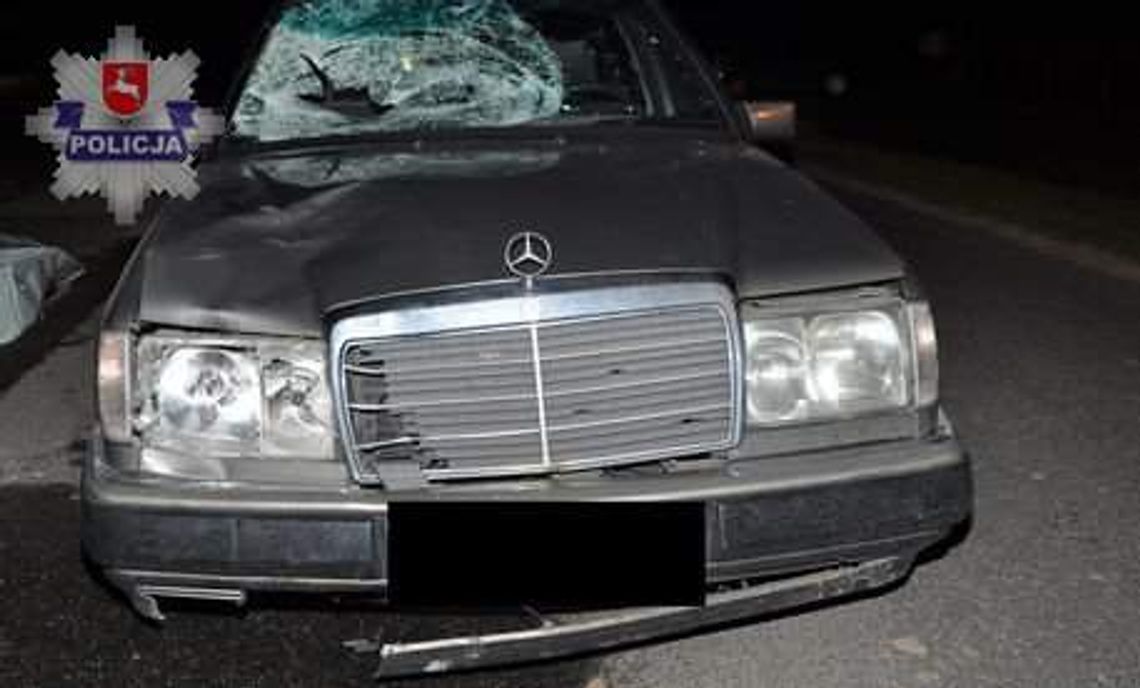Luchów Dolny: Pieszy zginął po potrąceniu przez mercedesa