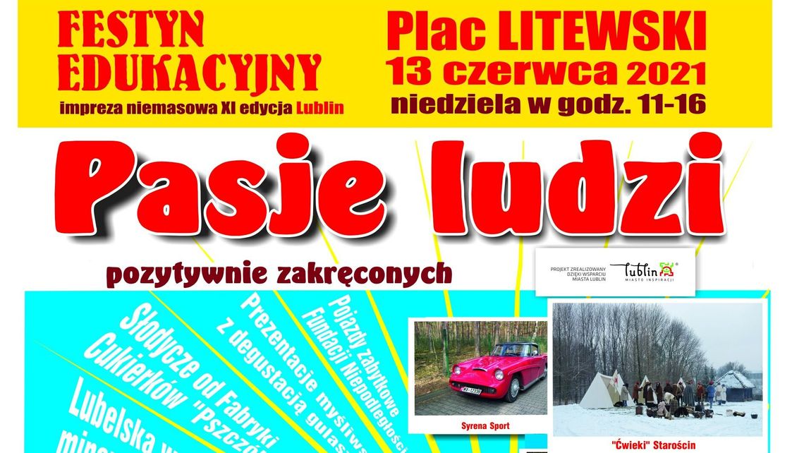 Ludzie pozytywnie zakręceni na placu Litewskim. 11. edycja festynu