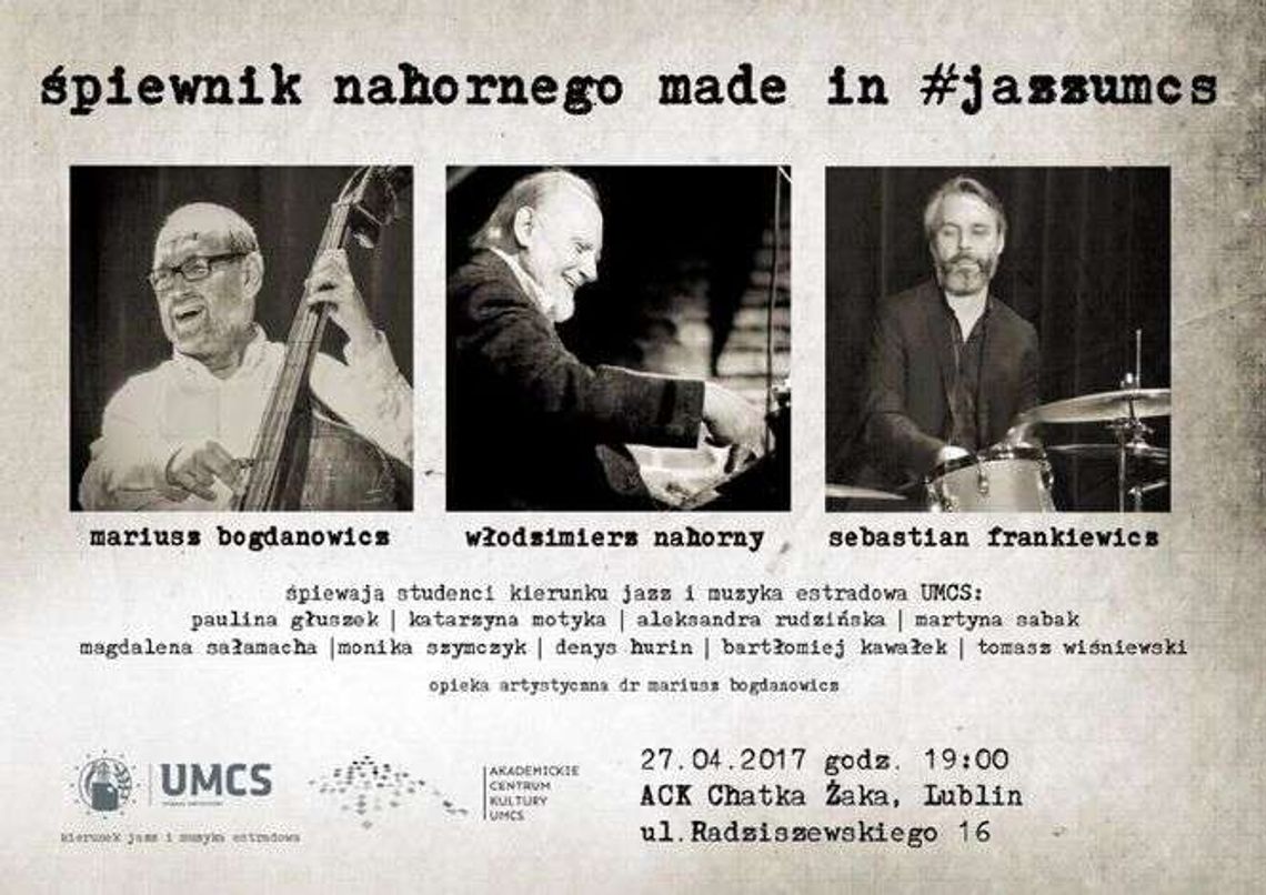 Made in #jazzUMCS: Śpiewnik Nahornego