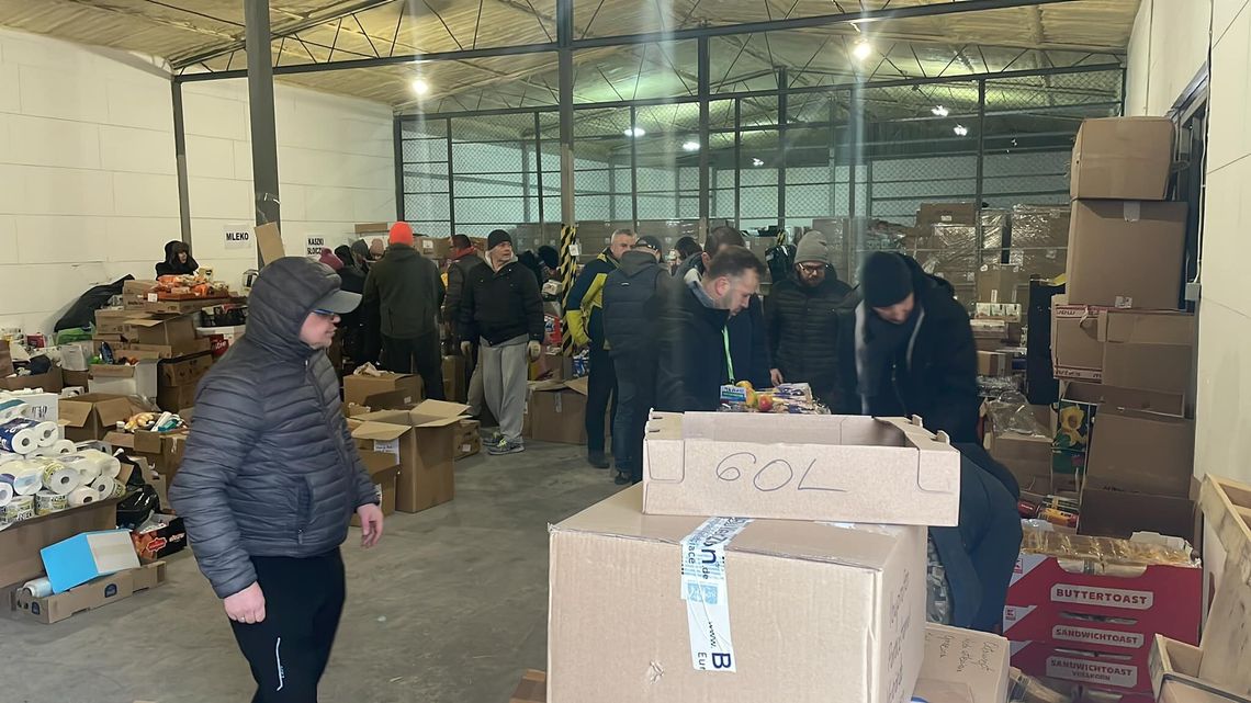 Magazyn ZZZ to hub przeładunkowy darów dla Ukrainy