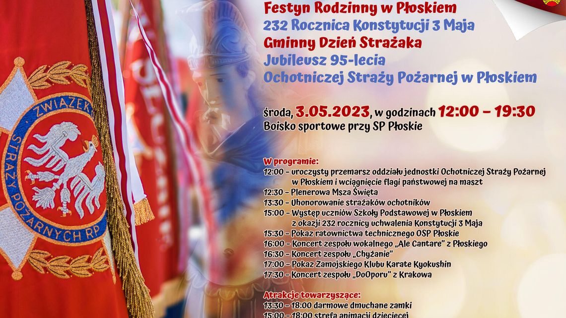 Majówka 2023. W gminie Zamość rodzinny festyn i strażacki jubileusz