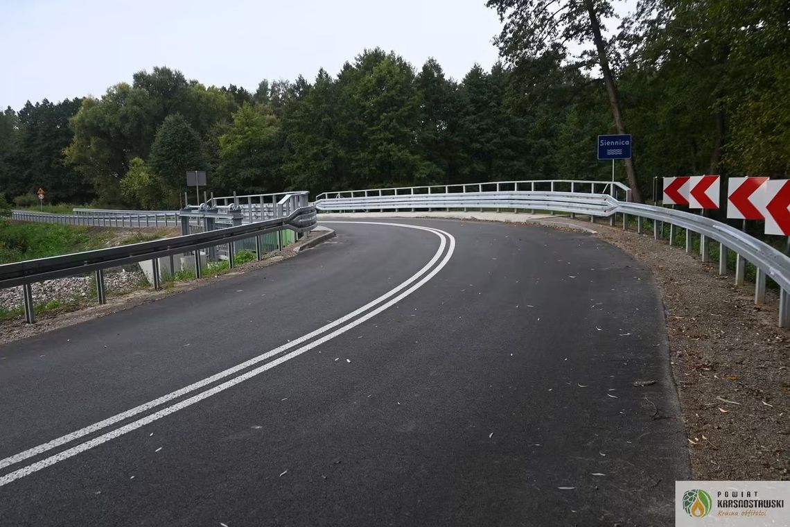 Mała rzeka, wielka zmiana. Zmodernizowany most na Siennicy otwarty dla kierowców Most Siennica