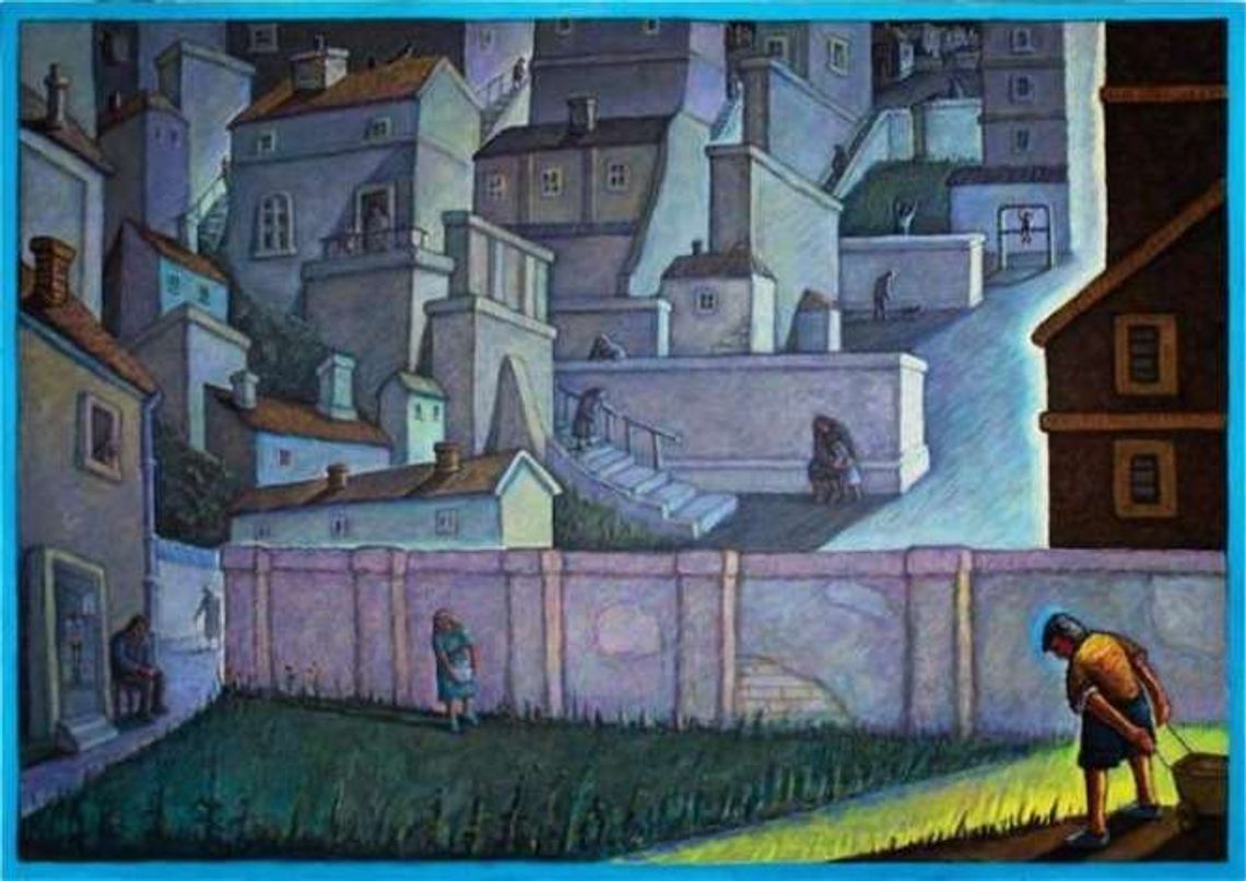 Malarstwo Andrzeja Podkańskiego w Wirydarzu