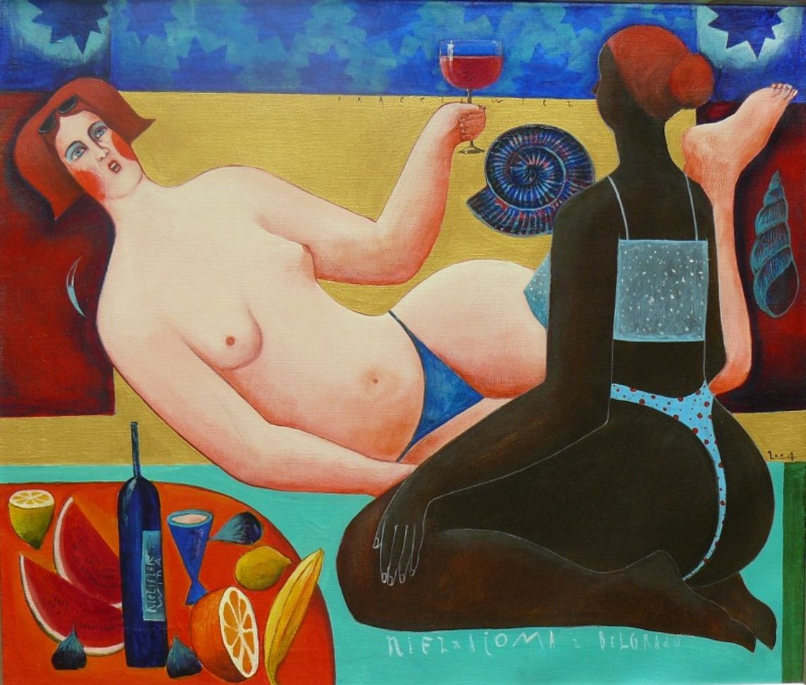 Malarstwo Jacka Frąckiewicza w Galerii Wirydarz