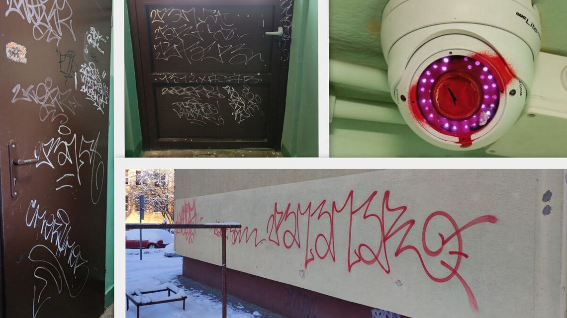 Malunki i zniszczona kamera. Za wszystkim stał 17-latek